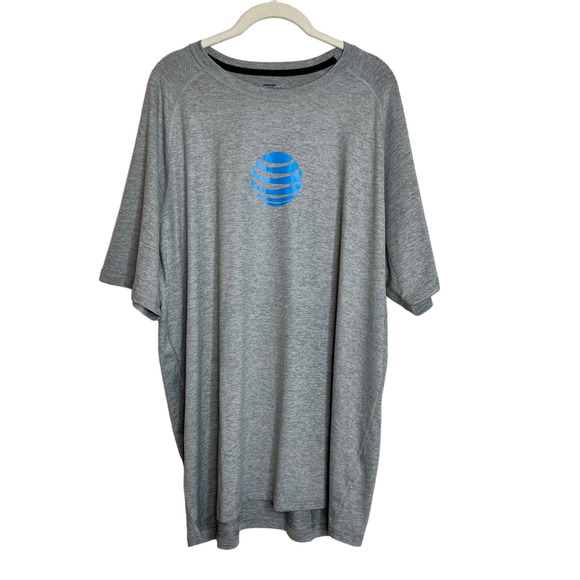 Lands End Outfitters Mens Tee Size XL Gray Short Sleeve AT&T Logo Graphic - Picture 1 of 5